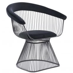 VIG ICON DINING CHAIR: BLACK VELVET