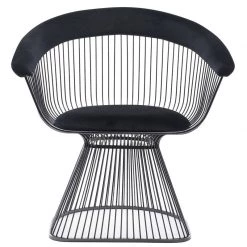 VIG ICON DINING CHAIR: BLACK VELVET