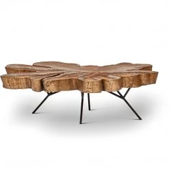 URBIA Living Room EASTON BRASS FREE FORM ALUMINUM COFFEE TABLE