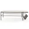 FOUR HANDS Living Room FELICITY MARBLE TOP COFFEE TABLE