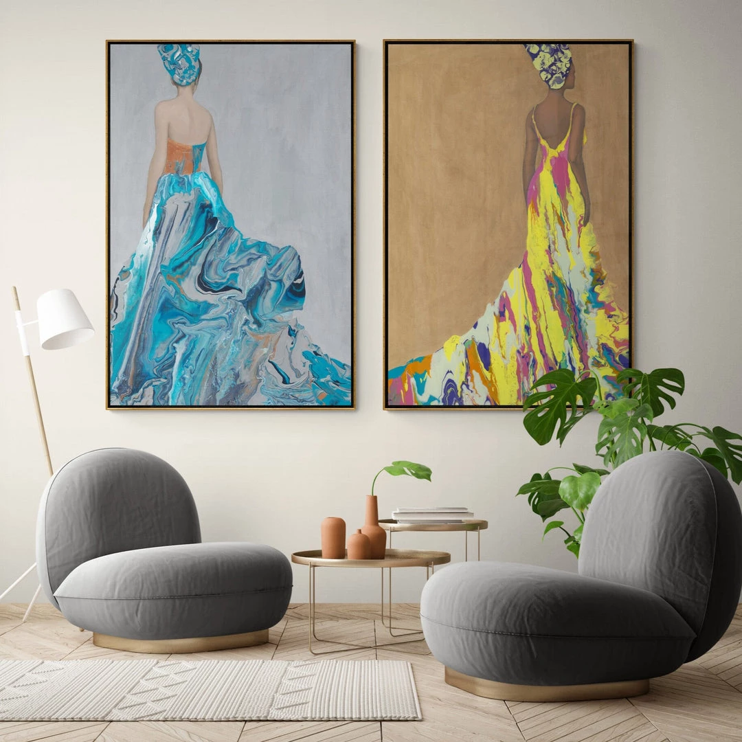L ART Wall Art "IN REFLECTION" CANVAS ART 2 L ART Wall Art "IN REFLECTION" CANVAS ART