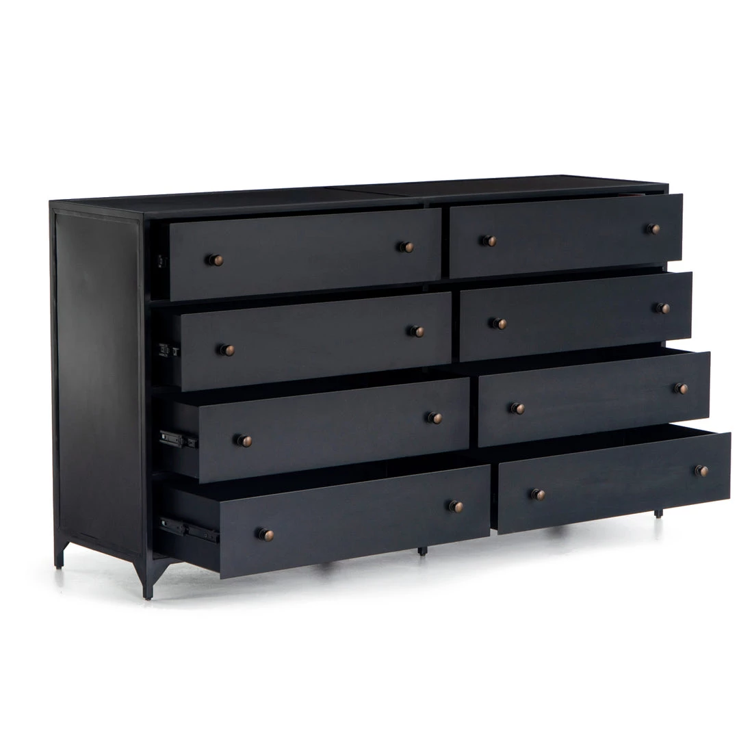 FOUR HANDS Furniture INDUSTRIAL BLACK METAL DRESSER 4 FOUR HANDS Furniture INDUSTRIAL BLACK METAL DRESSER