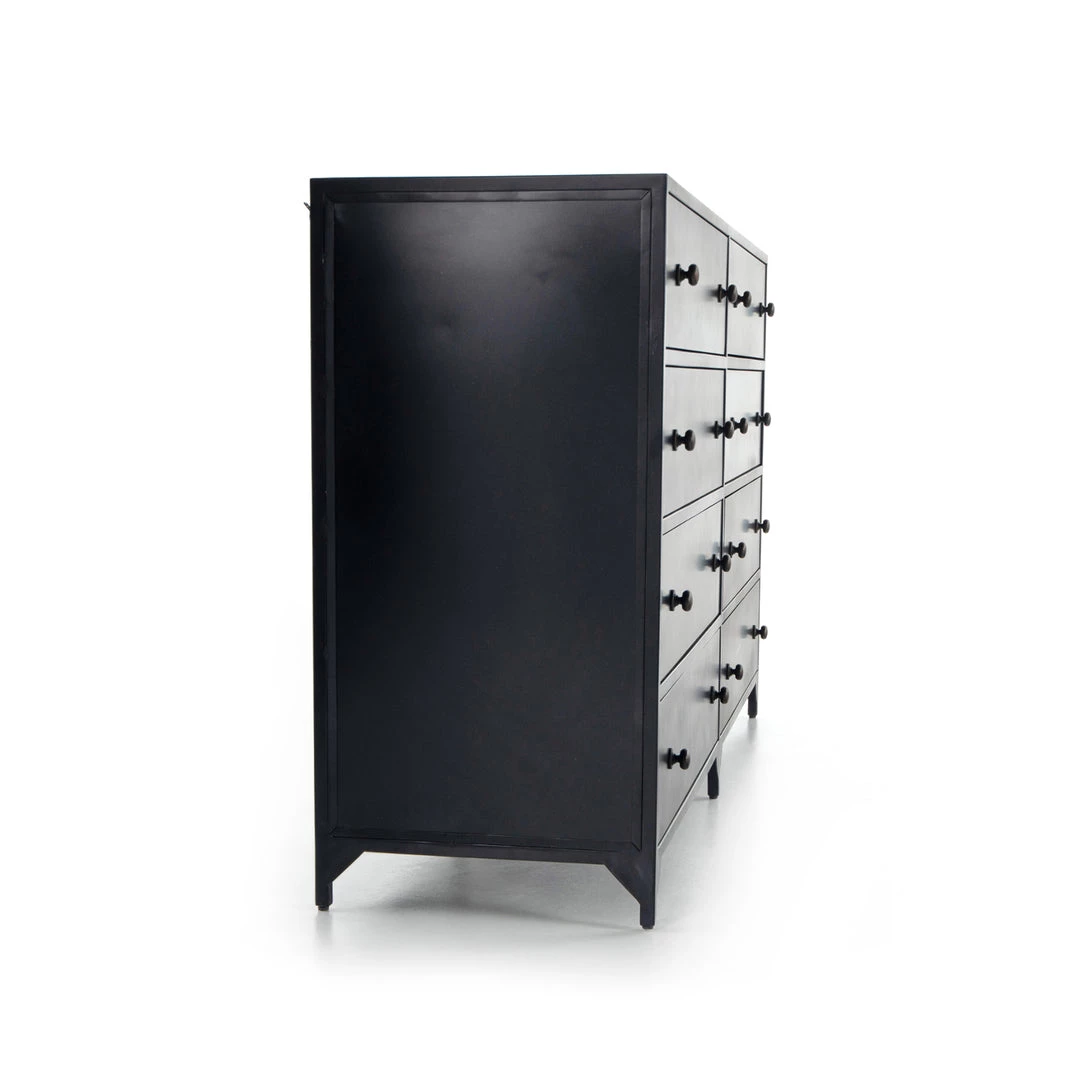 FOUR HANDS Furniture INDUSTRIAL BLACK METAL DRESSER 5 FOUR HANDS Furniture INDUSTRIAL BLACK METAL DRESSER