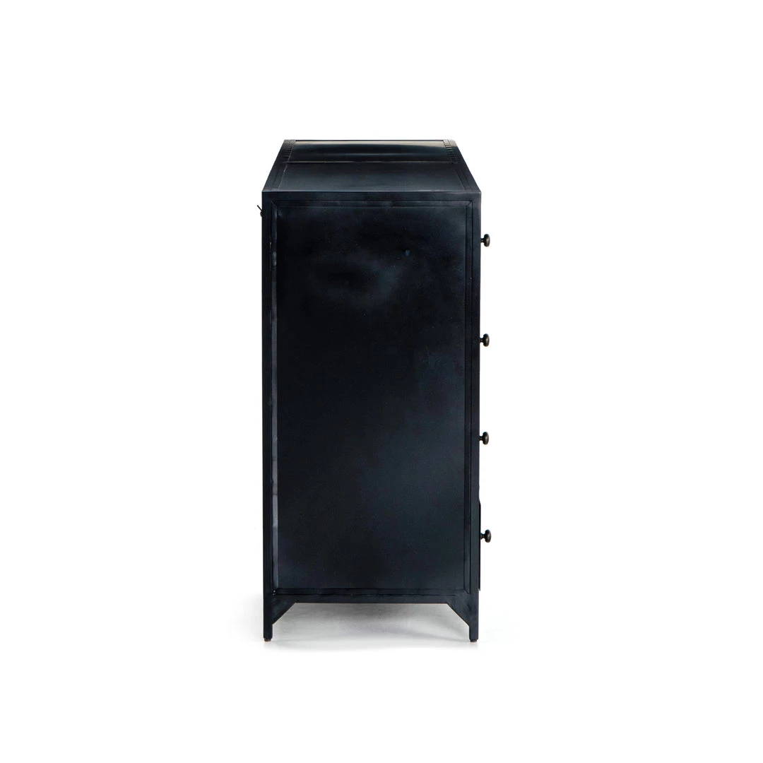 FOUR HANDS Furniture INDUSTRIAL BLACK METAL DRESSER 6 FOUR HANDS Furniture INDUSTRIAL BLACK METAL DRESSER
