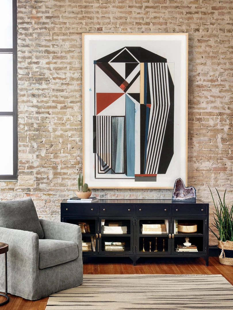 FOUR HANDS Furniture INDUSTRIAL BLACK METAL MEDIA CONSOLE 5 FOUR HANDS Furniture INDUSTRIAL BLACK METAL MEDIA CONSOLE