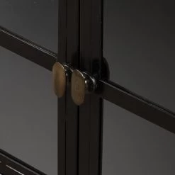 FOUR HANDS Furniture INDUSTRIAL BLACK METAL MEDIA CONSOLE 18 FOUR HANDS Furniture INDUSTRIAL BLACK METAL MEDIA CONSOLE