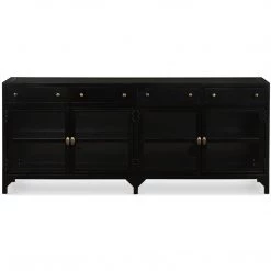 FOUR HANDS Furniture INDUSTRIAL BLACK METAL MEDIA CONSOLE