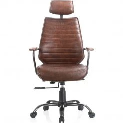 MOES INDUSTRIAL EXECUTIVE CHAIR: ANTIQUE BROWN