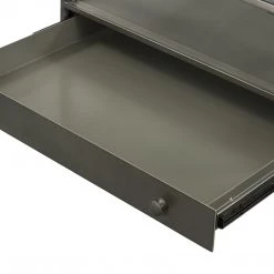 FOUR HANDS INDUSTRIAL SHADOW BOX END TABLE: GUNMETAL Furniture