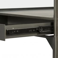 FOUR HANDS INDUSTRIAL SHADOW BOX END TABLE: GUNMETAL Furniture