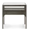FOUR HANDS INDUSTRIAL SHADOW BOX END TABLE: GUNMETAL Furniture