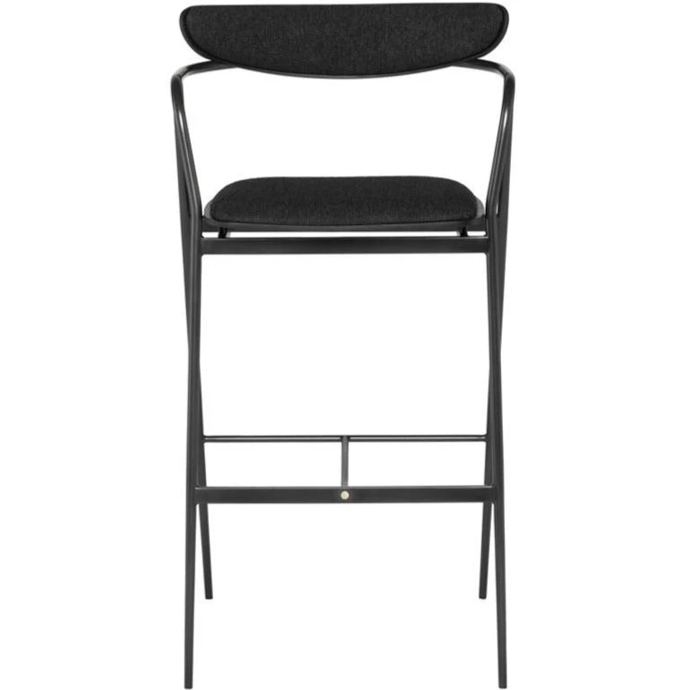 NUEVO Furniture INDUSTRY BAR STOOL: CHARCOAL BOUCLE 4 NUEVO Furniture INDUSTRY BAR STOOL: CHARCOAL BOUCLE