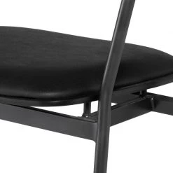 NUEVO Furniture INDUSTRY BAR STOOL: RAVEN LEATHER