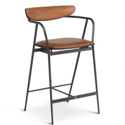 NUEVO INDUSTRY BAR STOOL: DESERT LEATHER Furniture