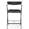 NUEVO Furniture INDUSTRY BAR STOOL: RAVEN LEATHER