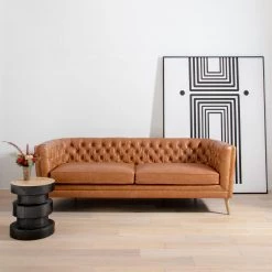 FOUR HANDS INEZ BLACK PINE DRUM TABLE