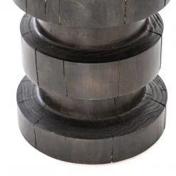 FOUR HANDS INEZ BLACK PINE DRUM TABLE