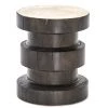 FOUR HANDS INEZ BLACK PINE DRUM TABLE