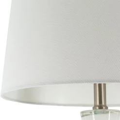 SURYA INK DIPPED WHITE GLASS LAMP Lighting