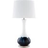 SURYA INK DIPPED WHITE GLASS LAMP Lighting