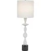 UTTERMOST INVERSE BLACK + WHITE MARBLE TABLE LAMP
