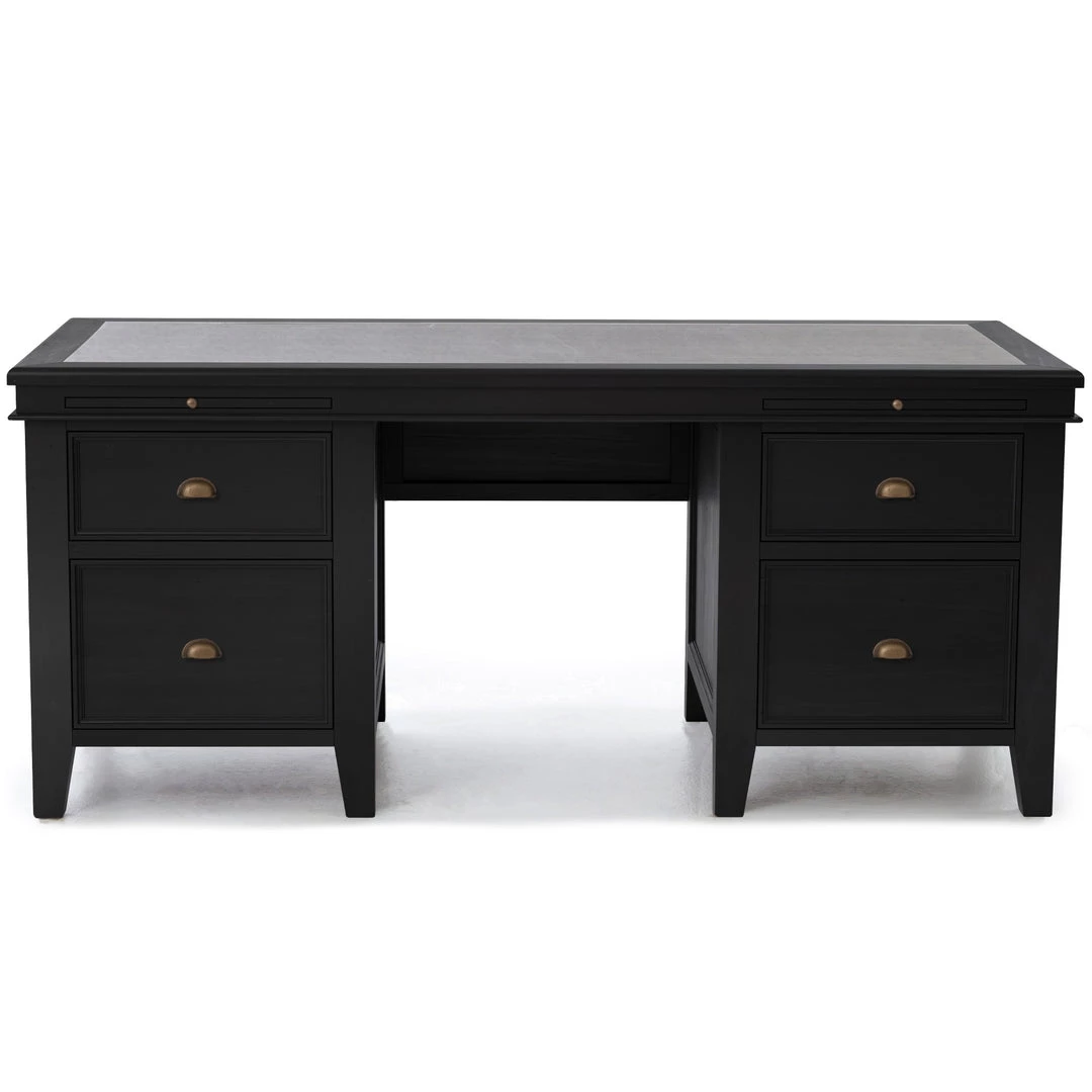 FOUR HANDS Furniture IRISH COAST DESK: MATTE BLACK 1 FOUR HANDS Furniture IRISH COAST DESK: MATTE BLACK