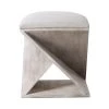 UTTERMOST ISLA WHITE WASH ACCENT STOOL Furniture