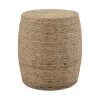 UTTERMOST ISLAND PALM BRAIDED ACCENT STOOL: NATURAL