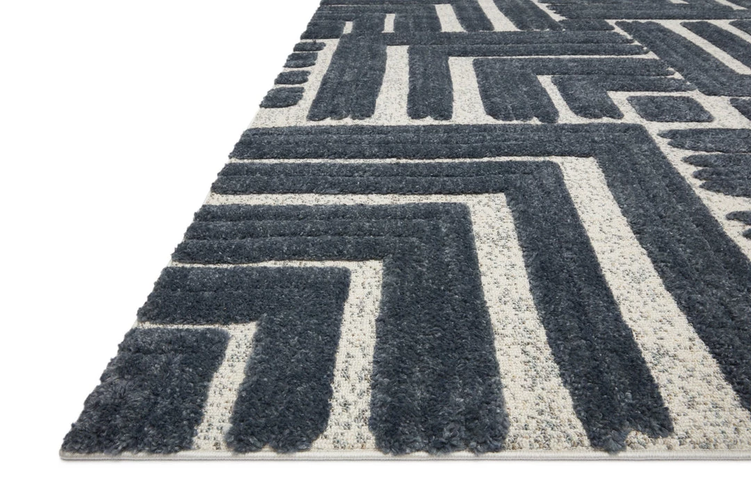 LOLOI ISOM RUG: INK BLUE, WHITE, SLATE 5 LOLOI ISOM RUG: INK BLUE, WHITE, SLATE