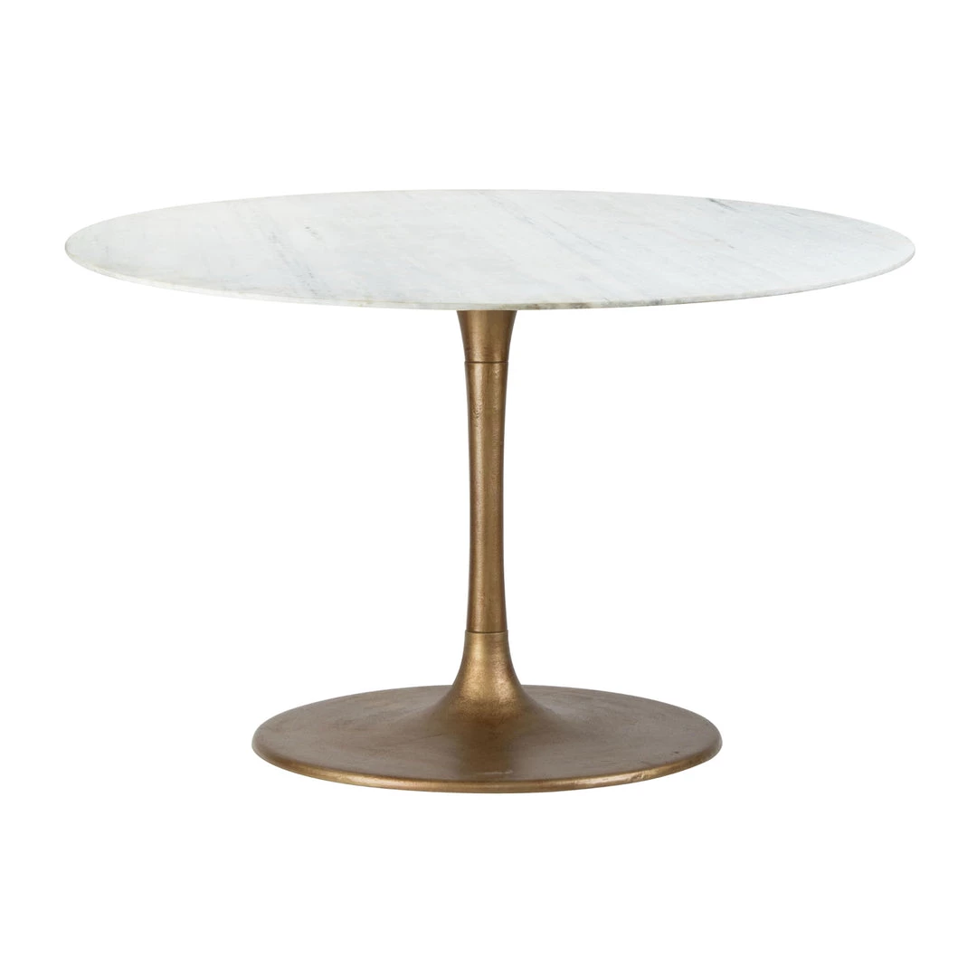 ZUO Furniture ITHACA 47"RD MARBLE TOP DINING TABLE 1 ZUO Furniture ITHACA 47"RD MARBLE TOP DINING TABLE