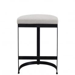 UTTERMOST Furniture IVANNA MATTE BLACK COUNTER STOOL