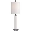 UTTERMOST IVORY CRACKLE GLAZE COLUMN LAMP