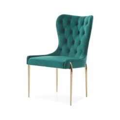VIG IZZY EMERALD VELVET DINING CHAIR | SET OF 2
