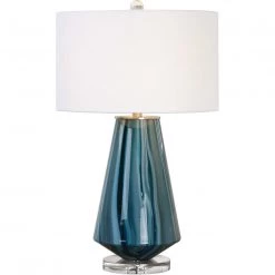 UTTERMOST Lighting JACE BLUE GLASS LAMP