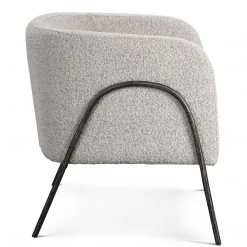 UTTERMOST JACOBSEN BARREL CHAIR: IVORY-GREY BOUCLE Furniture 10 UTTERMOST JACOBSEN BARREL CHAIR: IVORY-GREY BOUCLE Furniture