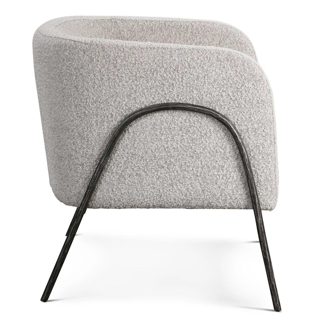 UTTERMOST JACOBSEN BARREL CHAIR: IVORY-GREY BOUCLE Furniture 3 UTTERMOST JACOBSEN BARREL CHAIR: IVORY-GREY BOUCLE Furniture
