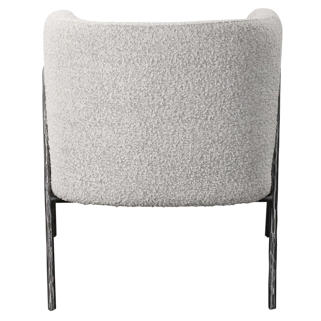UTTERMOST JACOBSEN BARREL CHAIR: IVORY-GREY BOUCLE Furniture 6 UTTERMOST JACOBSEN BARREL CHAIR: IVORY-GREY BOUCLE Furniture
