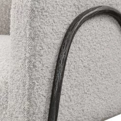 UTTERMOST JACOBSEN BARREL CHAIR: IVORY-GREY BOUCLE Furniture 14 UTTERMOST JACOBSEN BARREL CHAIR: IVORY-GREY BOUCLE Furniture