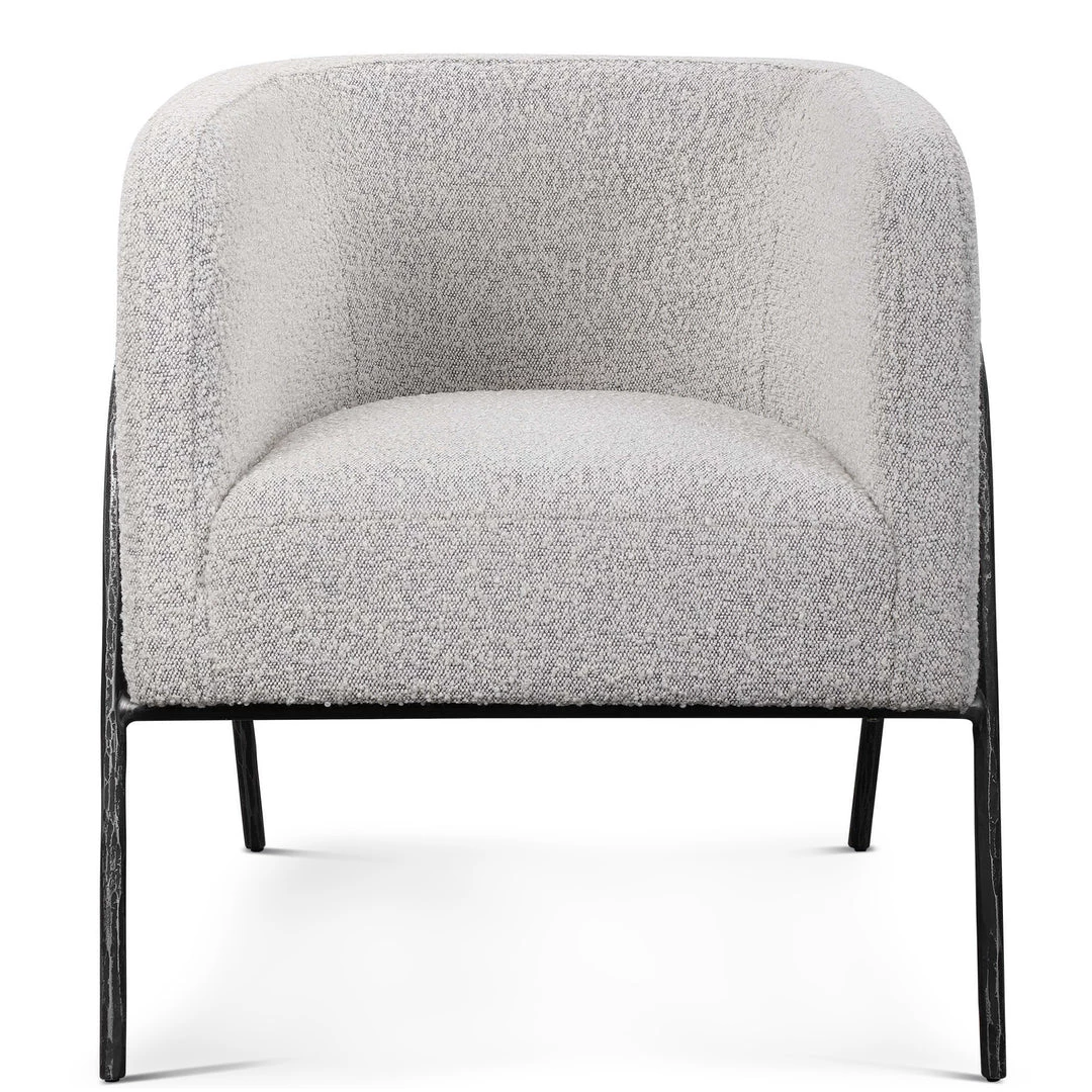 UTTERMOST JACOBSEN BARREL CHAIR: IVORY-GREY BOUCLE Furniture 1 UTTERMOST JACOBSEN BARREL CHAIR: IVORY-GREY BOUCLE Furniture