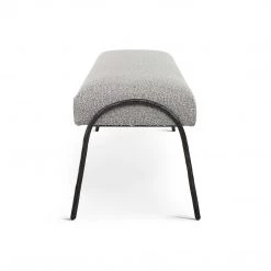 UTTERMOST JACOBSEN BENCH: IVORY-GREY BOUCLE