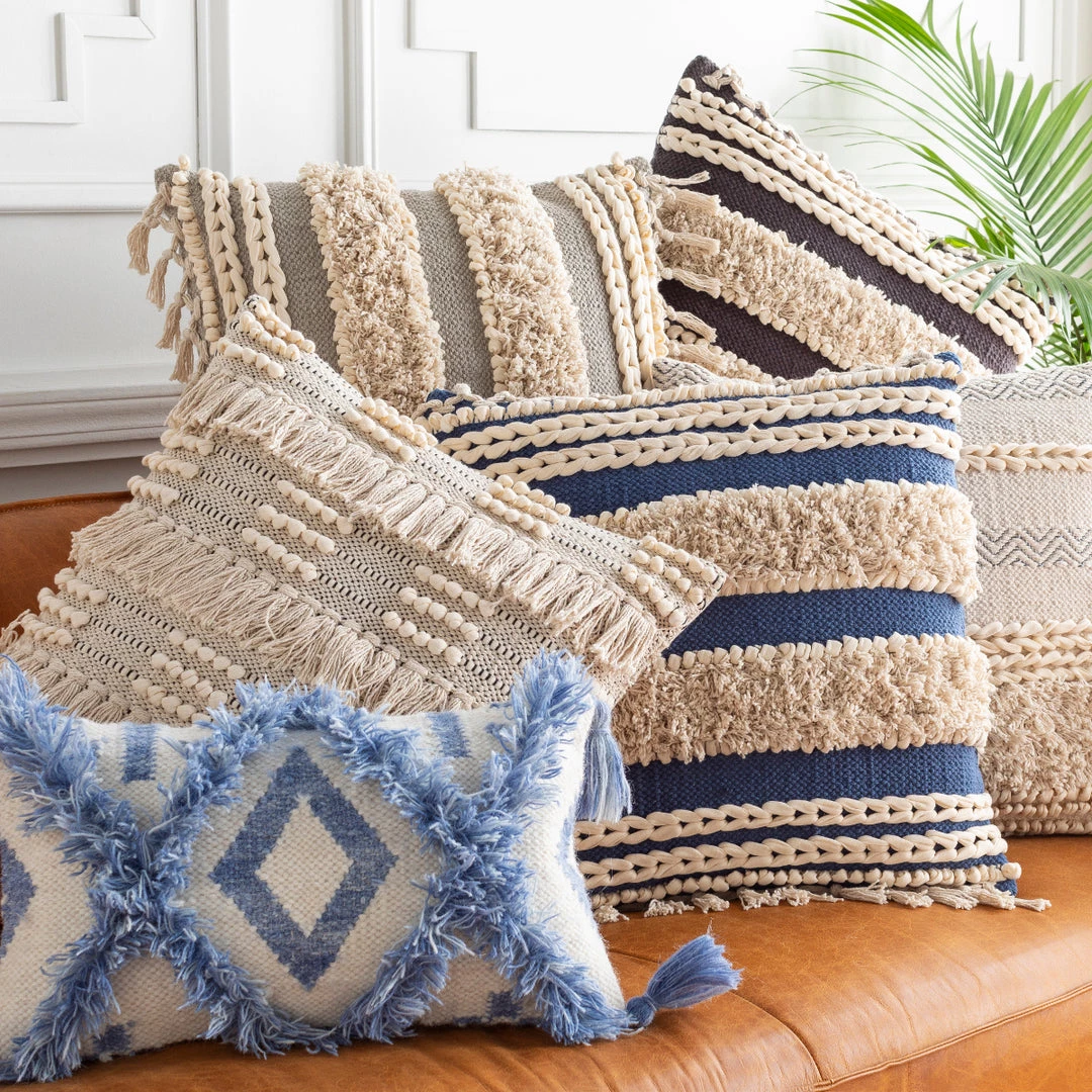 SURYA JAFARI FRINGE PILLOW Pillows + Decor 2 SURYA JAFARI FRINGE PILLOW Pillows + Decor