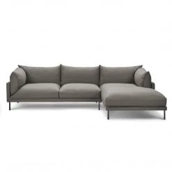 MOES Furniture JAMES SECTIONAL: CHARCOAL