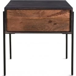 MOES Living Room JAMISON SMOKED WOOD + WALNUT END TABLE