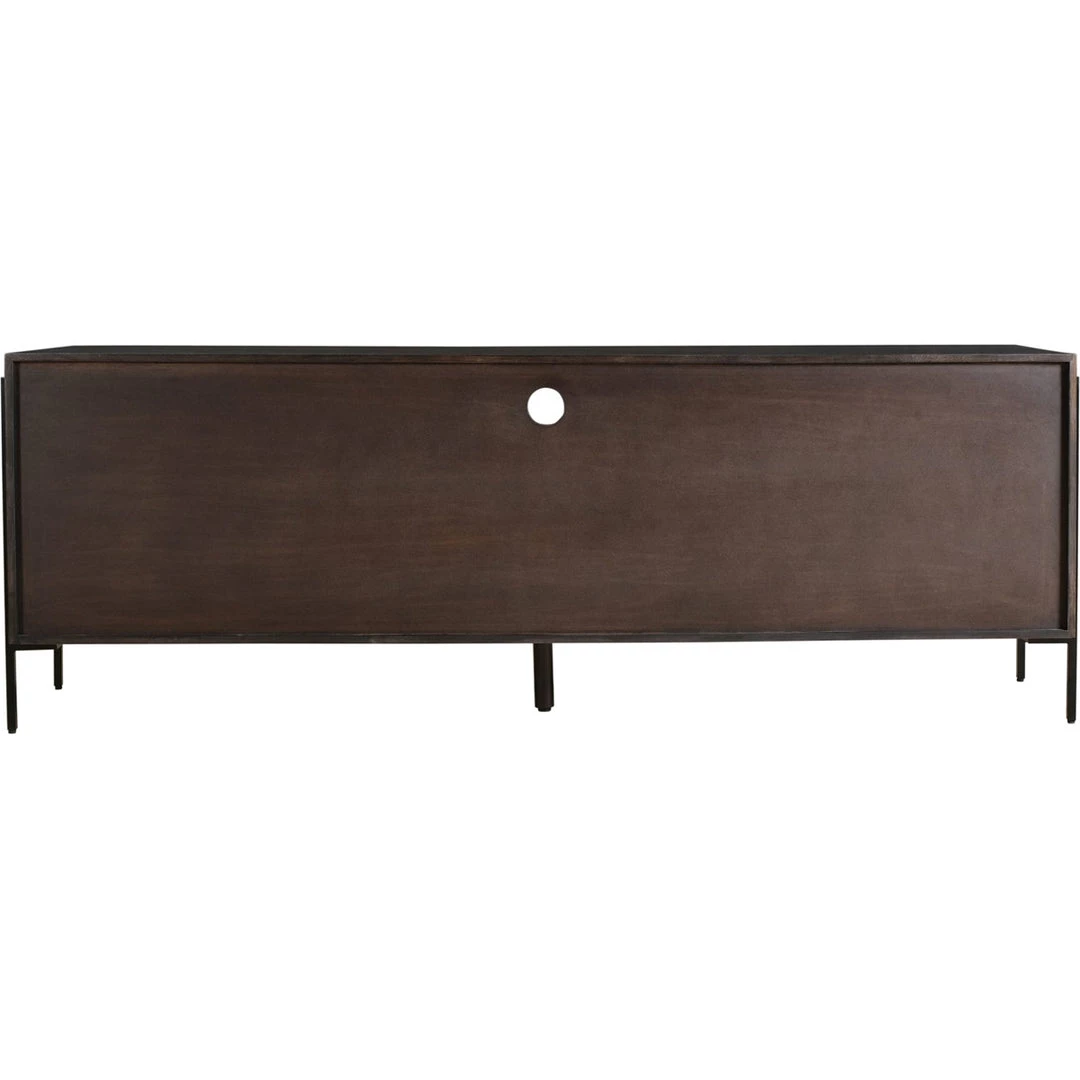 MOES JAMISON SMOKED WOOD + WALNUT MEDIA CONSOLE 4 MOES JAMISON SMOKED WOOD + WALNUT MEDIA CONSOLE