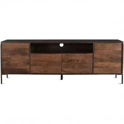 MOES JAMISON SMOKED WOOD + WALNUT MEDIA CONSOLE
