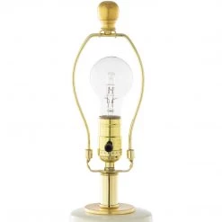 SURYA JANIE WHITE + GOLD CERAMIC LAMP Lighting