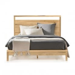FOUR HANDS JANUS DRY-WASHED POPLAR PLATFORM BED