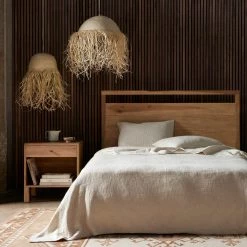 FOUR HANDS JANUS DRY-WASHED POPLAR PLATFORM BED