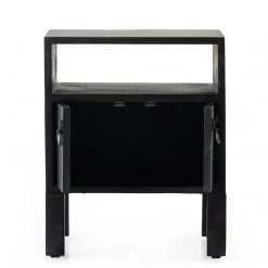 FOUR HANDS JANUS END TABLE: BLACK Furniture