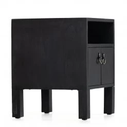 FOUR HANDS JANUS END TABLE: BLACK Furniture